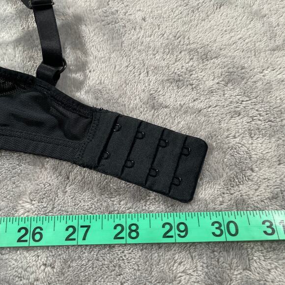 Negative Underwear Sieve Non Wire Bra Size 4 Black Micromesh Bralette Sheer - Picture 5 of 6